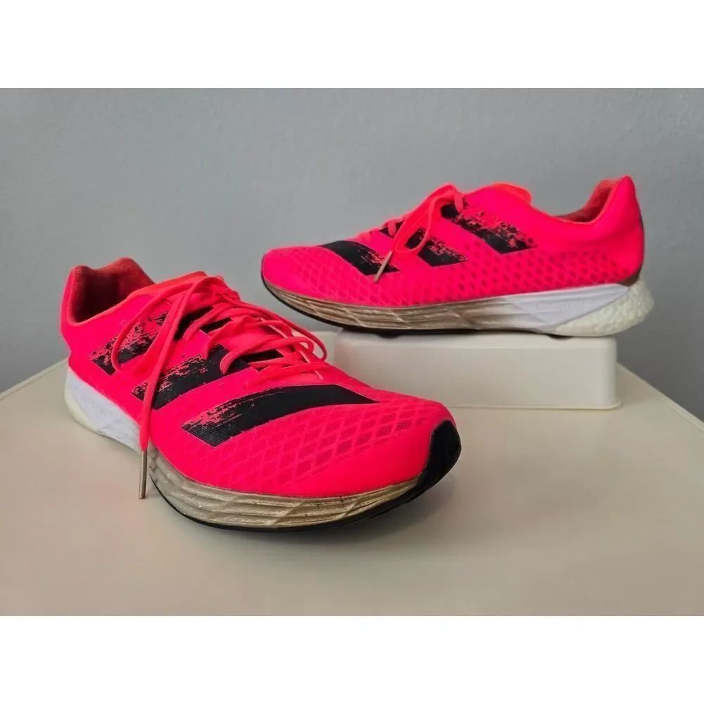 Adidas Adizero Women’s US 9.5 Pink Coral Running Shoes Athleisure Performance